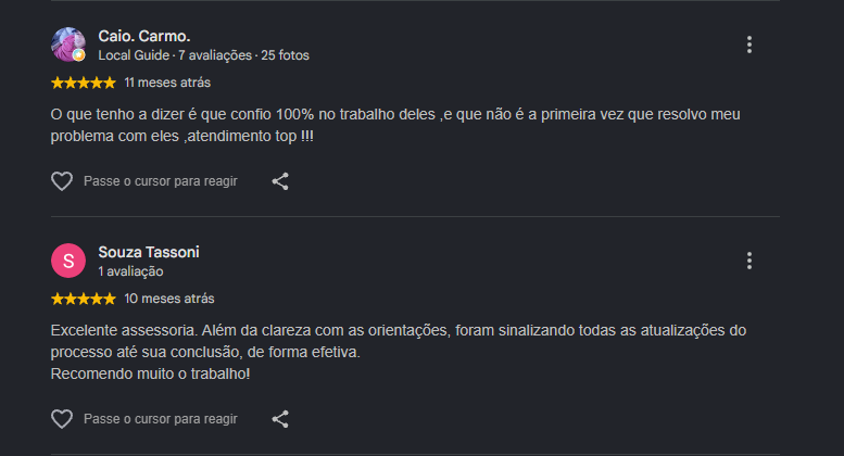 Print original com duas avaliações reais da Kairós Transit, imagem 6